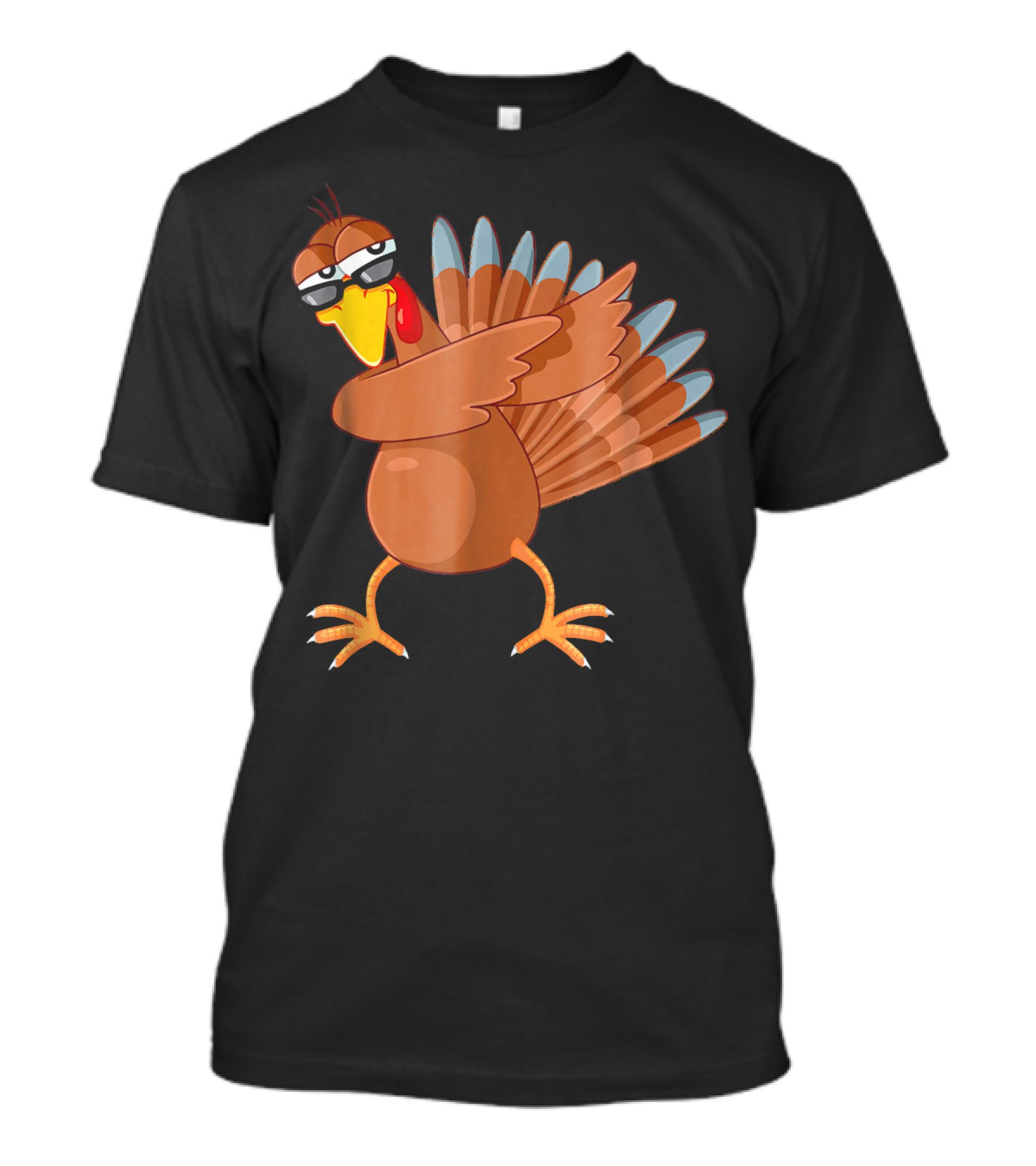 Dabbing Turkey Thanksgiving Party Fun T-Shirt