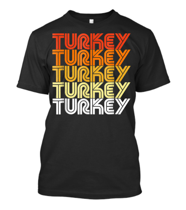 Turkey Cool Retro Vintage Style Thanksgiving T-Shirt