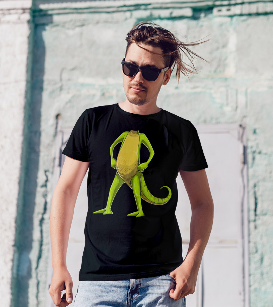 Chameleon Costume Green Headless Body T-Shirt