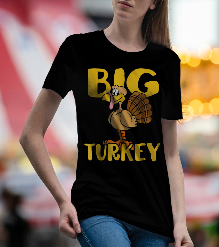 Big Turkey Cute Turkey Family T-Shirt