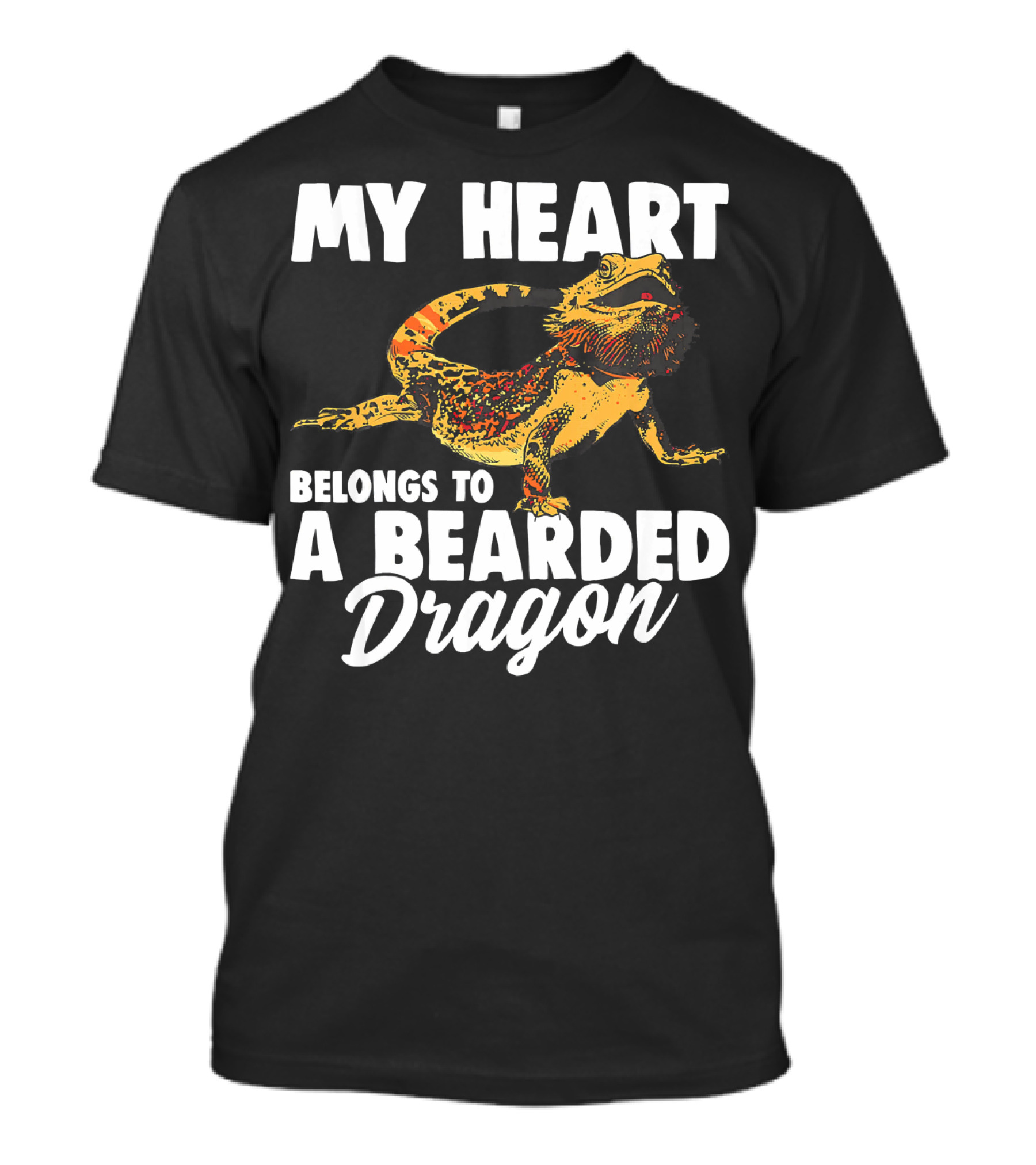 MY HEART BELONGS TO A BEARDED DRAGON T-Shirt