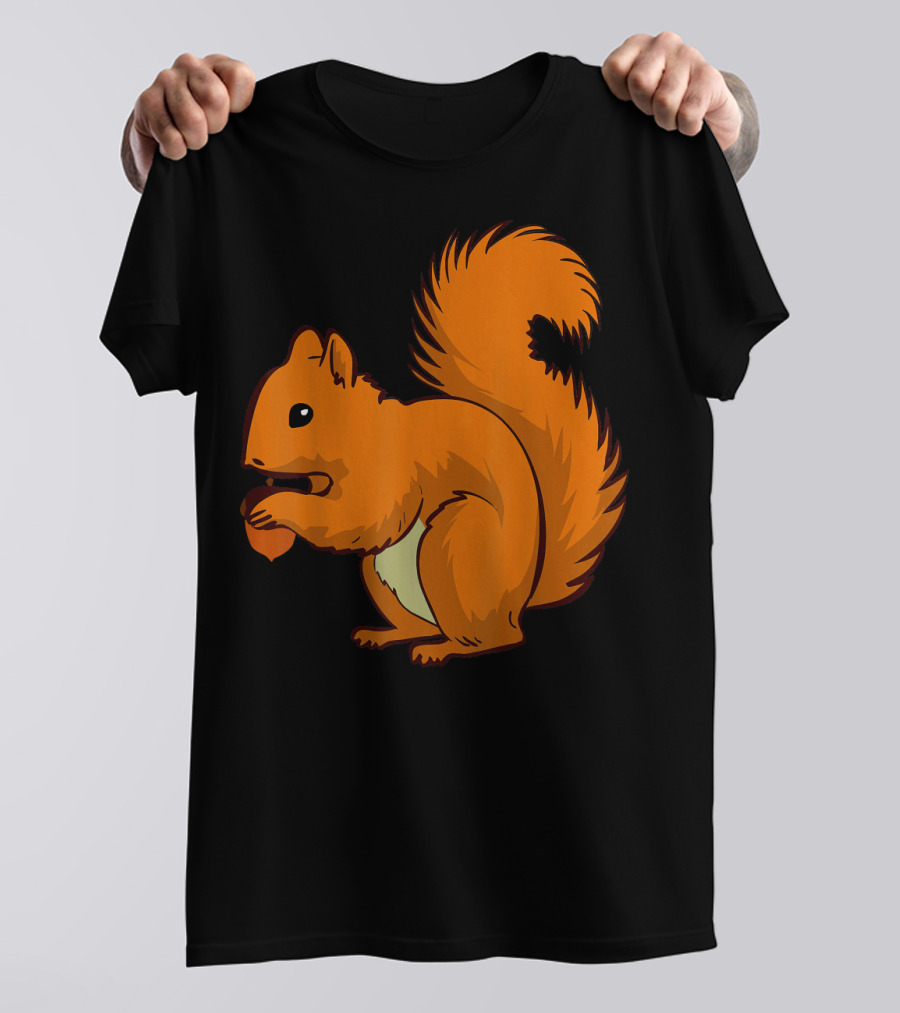 Brown Squirrel Nutty Acorn Rodent T-Shirt