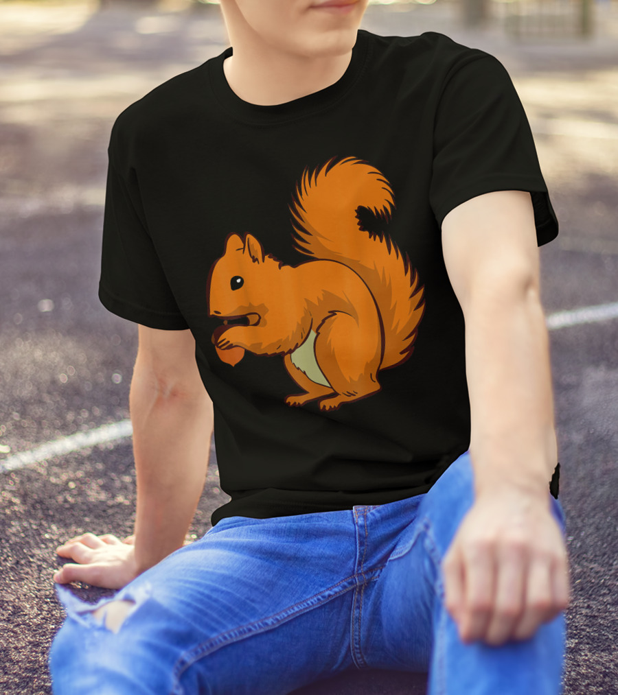 Brown Squirrel Nutty Acorn Rodent T-Shirt