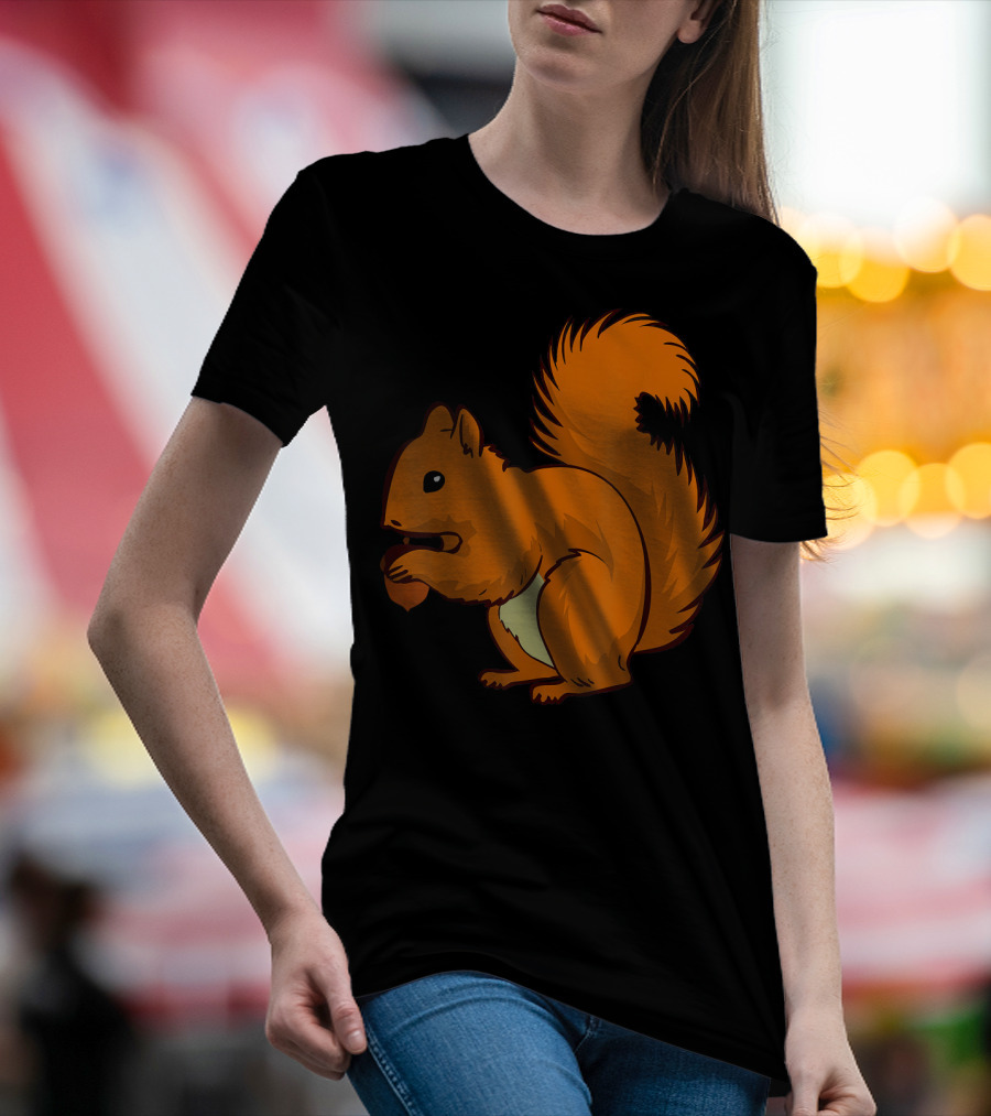 Brown Squirrel Nutty Acorn Rodent T-Shirt