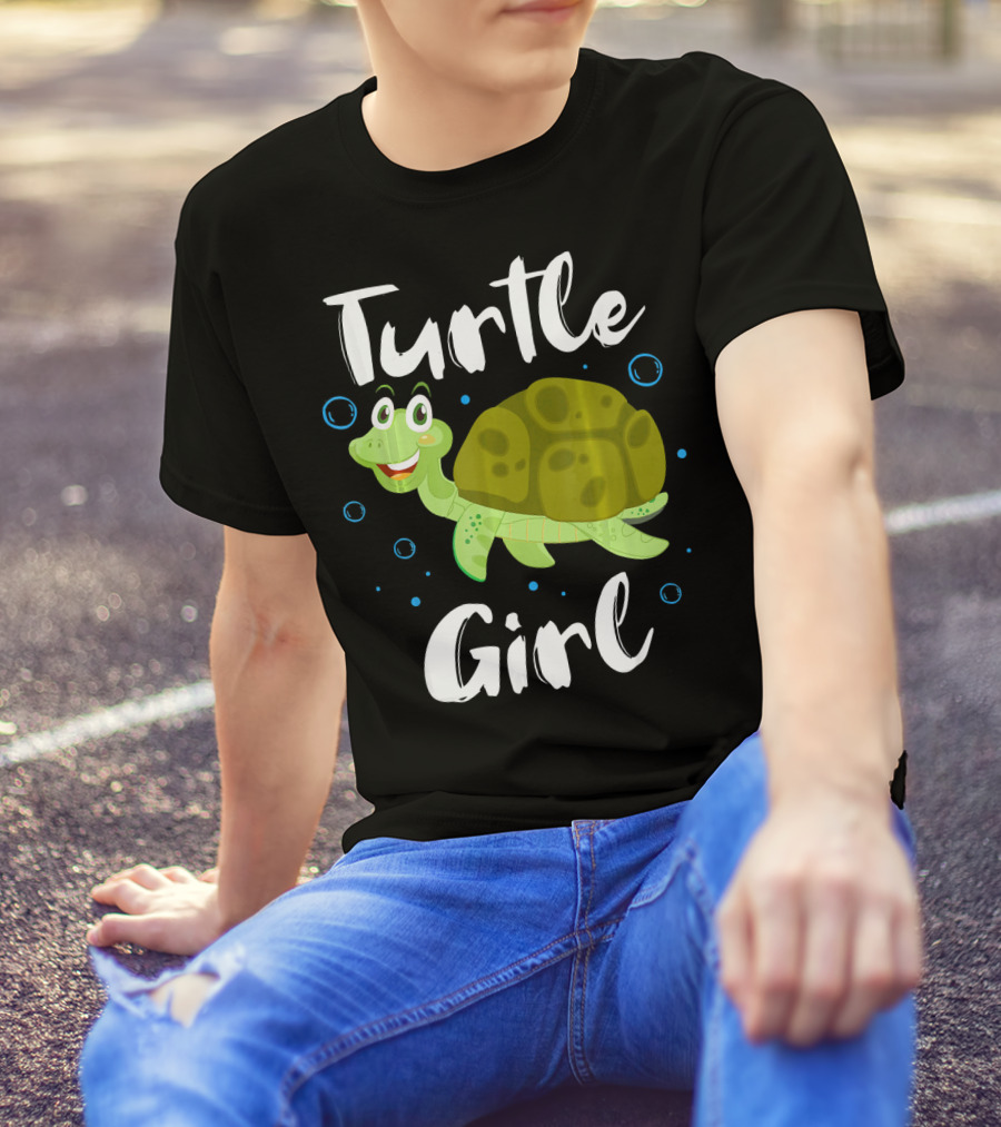 Turtle Girl Cute Tortoise Sea Turtles T-Shirt