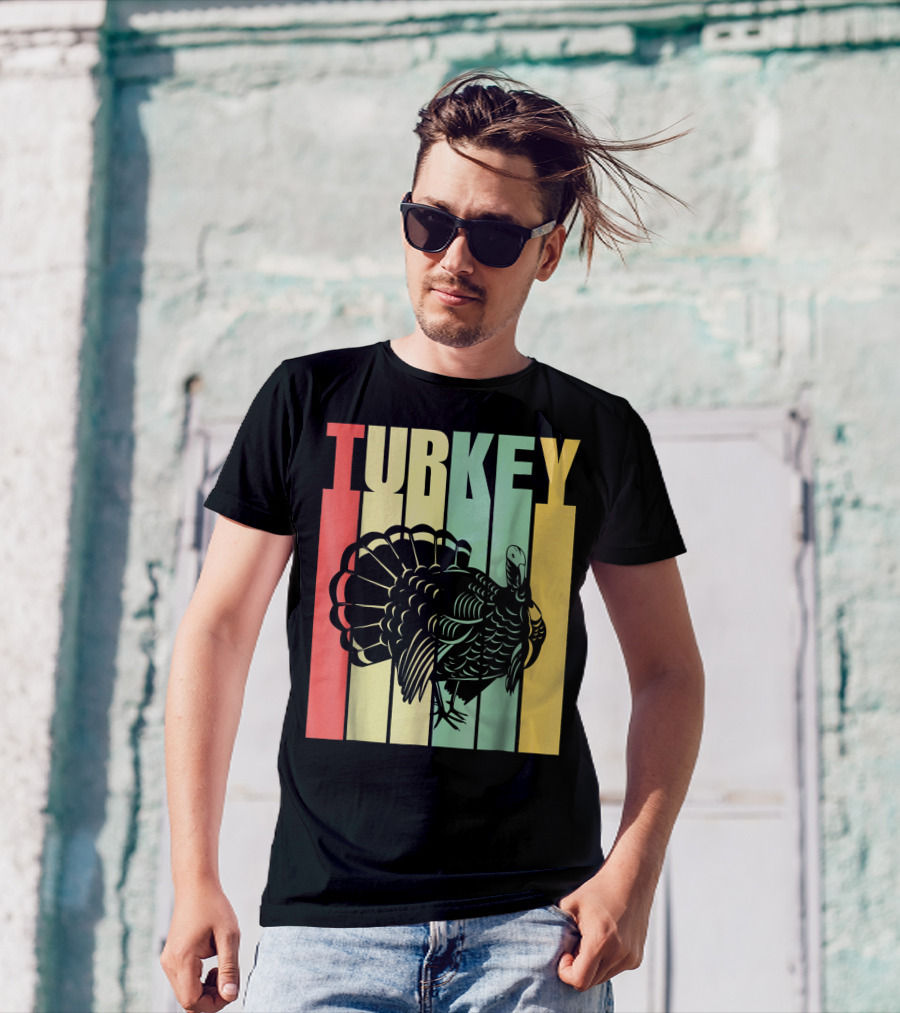 Classic Vintage Retro Turkey Stripes T-Shirt