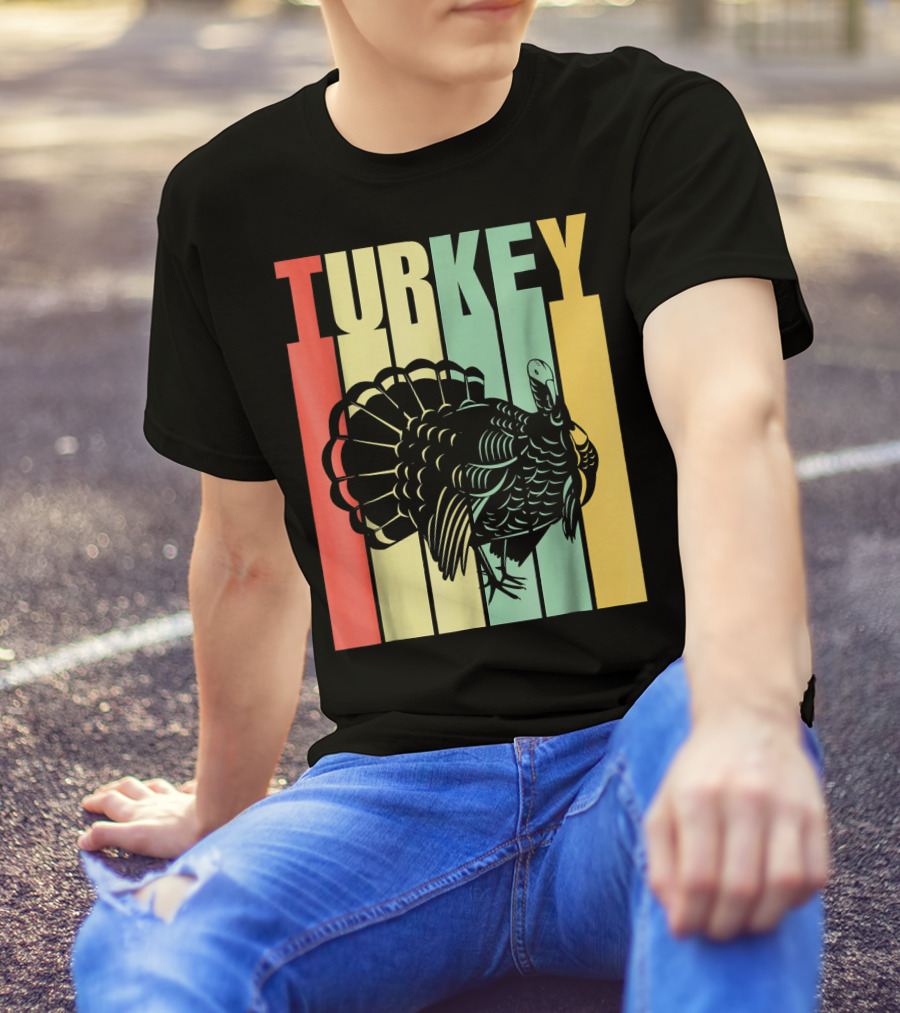 Classic Vintage Retro Turkey Stripes T-Shirt