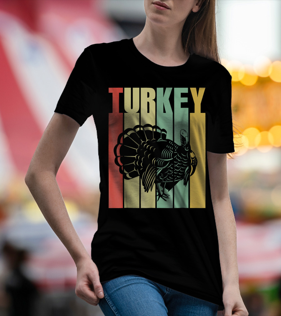 Classic Vintage Retro Turkey Stripes T-Shirt