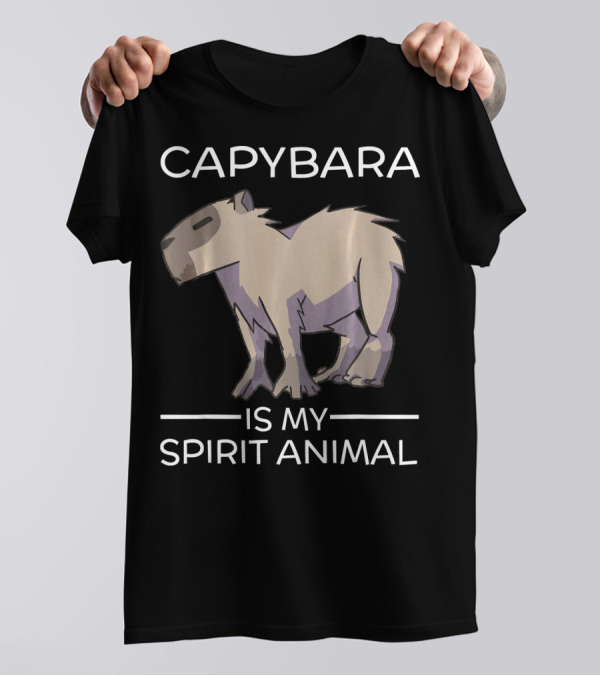 Capybara Is My Spirit Animal Funny Capy T-Shirt