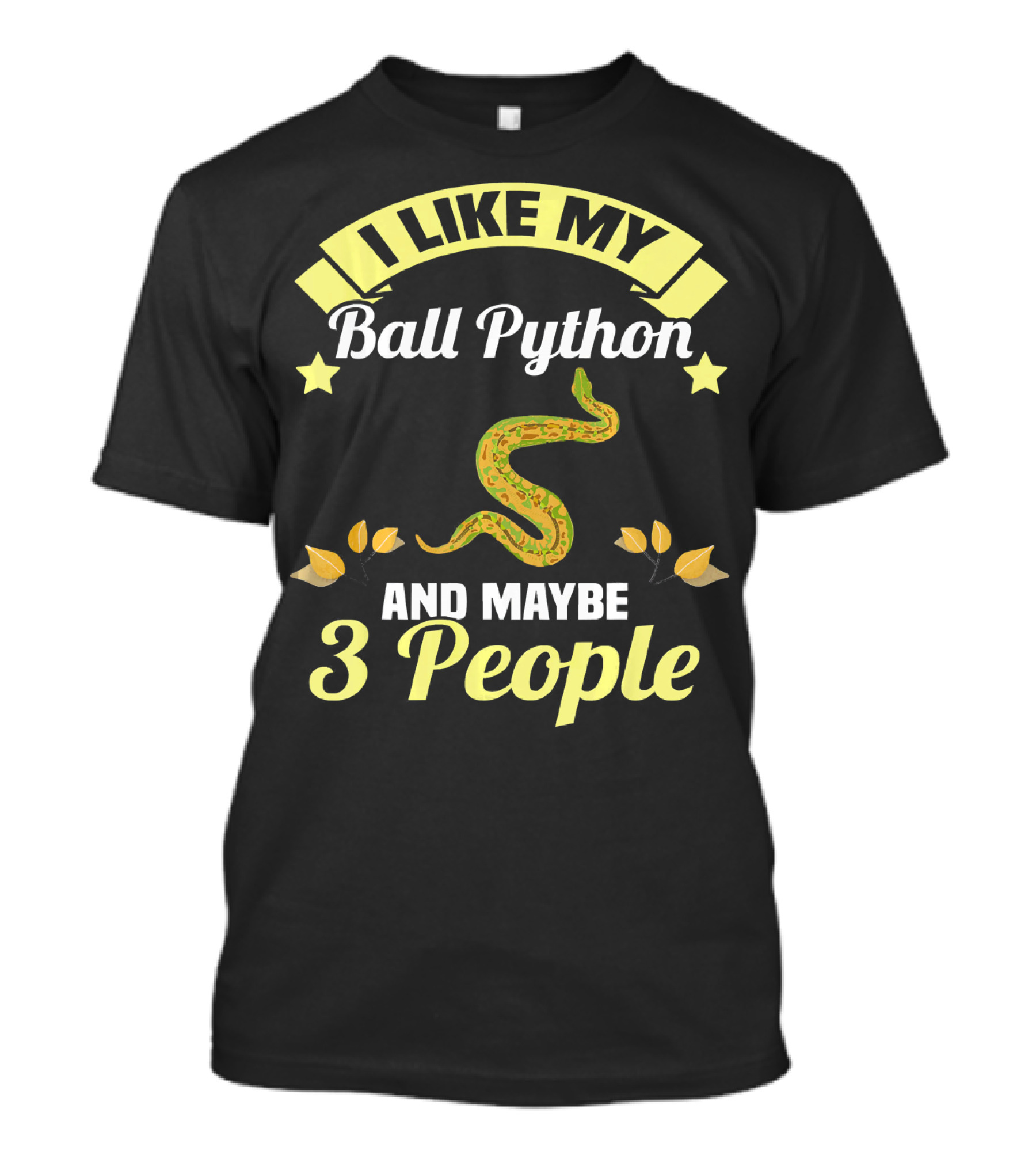 I Like My Ball Python And Maybe 3 People T-Shirt