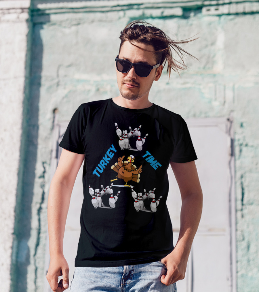 Turkey Time Bowling T-Shirt