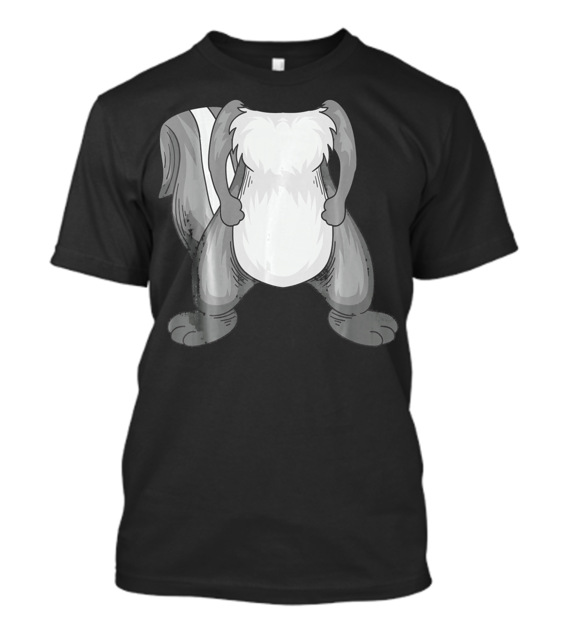 Cool Funny No Head Skunk Halloween Costume Idea T-Shirt