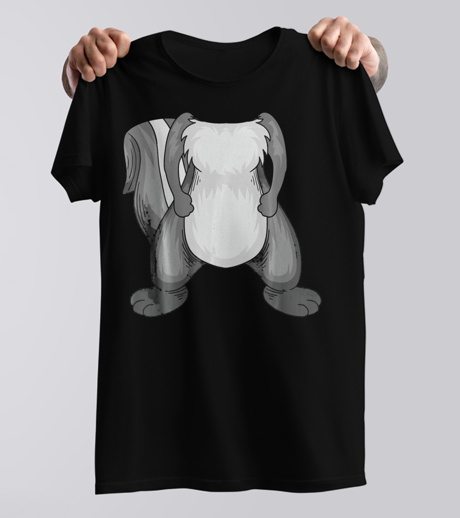 Cool Funny No Head Skunk Halloween Costume Idea T-Shirt