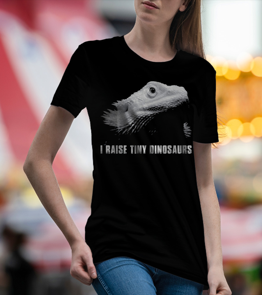 Bearded Dragon Lizard Lover I Raise Tiny Dinosaurs T-Shirt