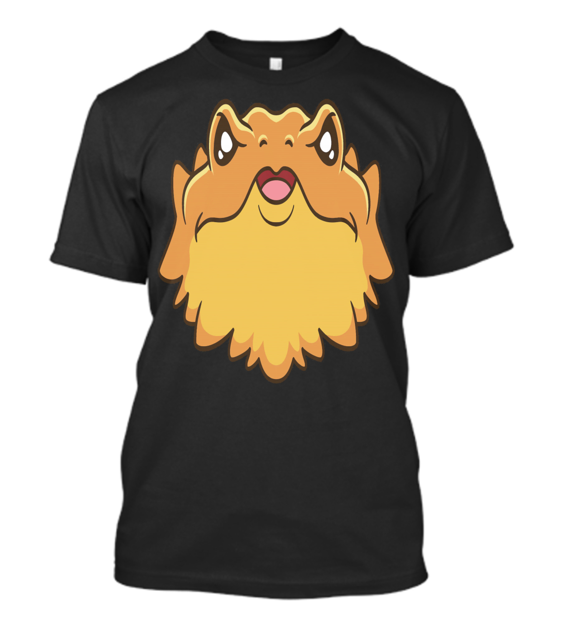 Cute Bearded Dragon Lizard Reptile Face T-Shirt