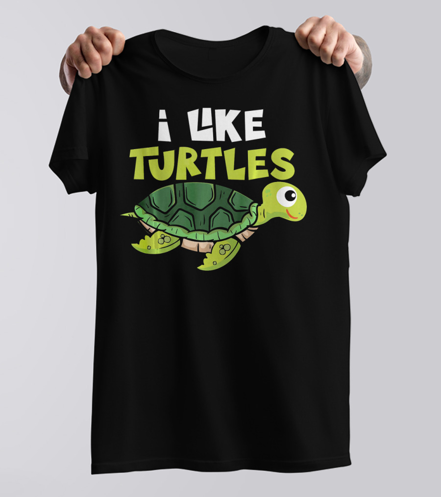 I Like Turtles Cute Heart Tortoise T-Shirt