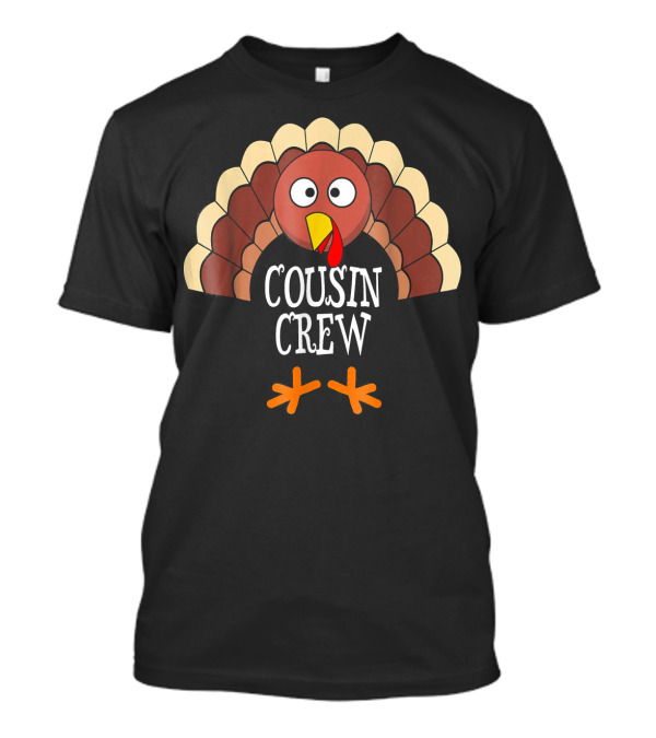 Cousin Crew Turkey Thanksgiving Family Group T-Shirt