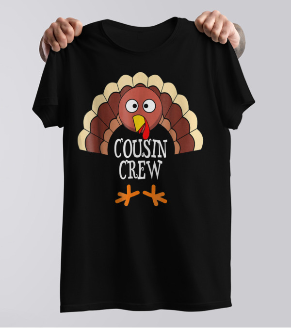 Cousin Crew Turkey Thanksgiving Family Group T-Shirt
