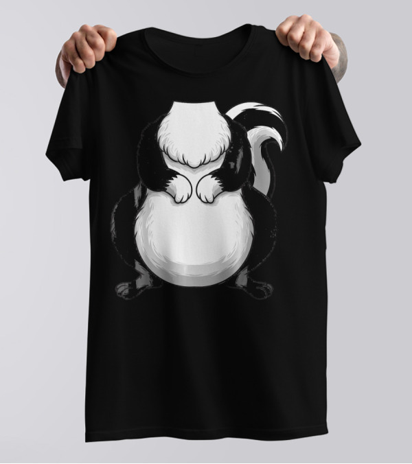 Cool Lazy Headless Skunk Funny DIY Hall T-Shirt
