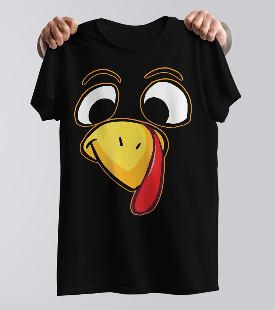 Big Turkey Face Funny Cartoon Expression T-Shirt