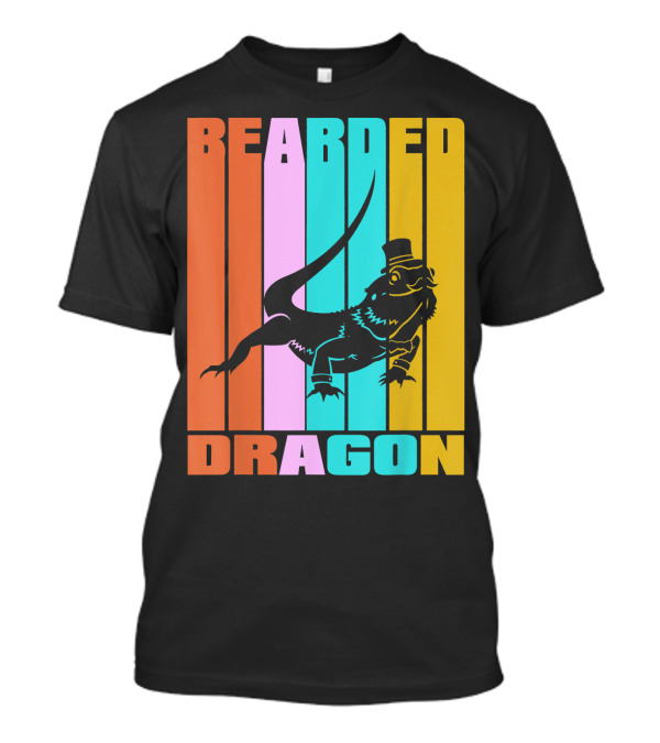 Bearded Dragon Vintage Retro Reptile Liz T-Shirt