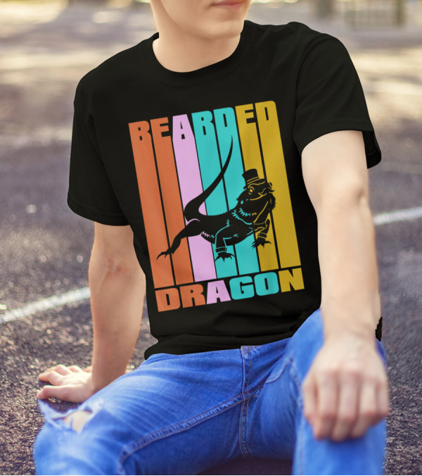 Bearded Dragon Vintage Retro Reptile Liz T-Shirt