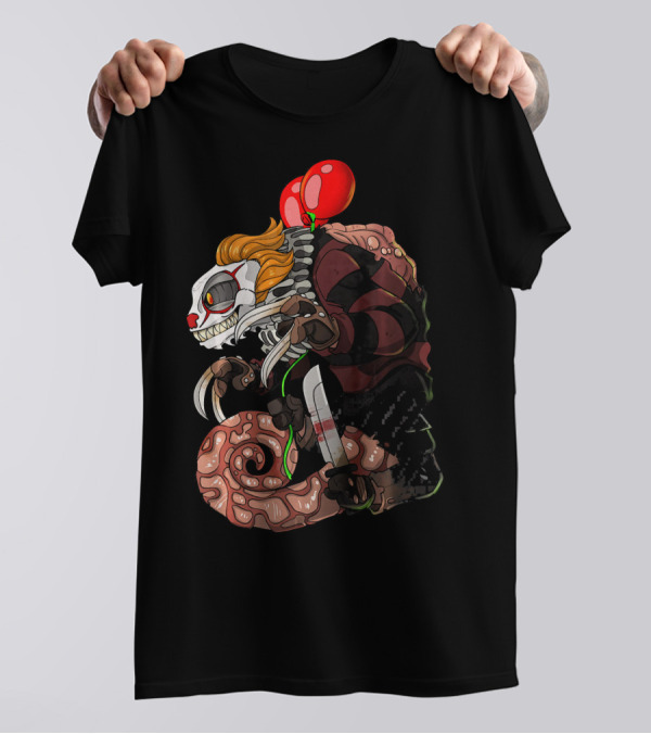 Halloween Chameleon Pennywise Killer Horror T-Shirt