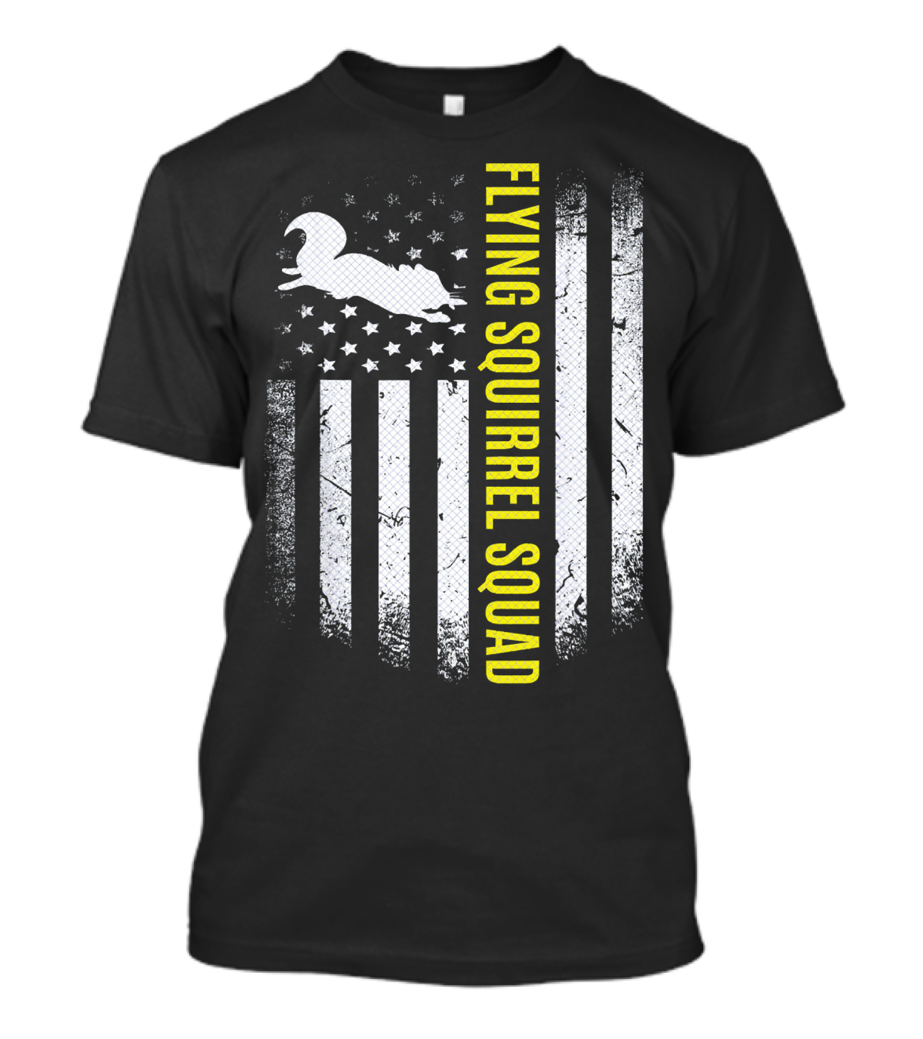 Flying Squirrel Squad Flag Design Born To Glide T-Shirt