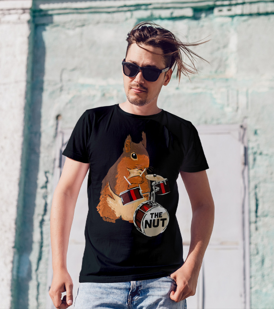 Squirrel Drummer The Nut Funny Musician T-Shirt