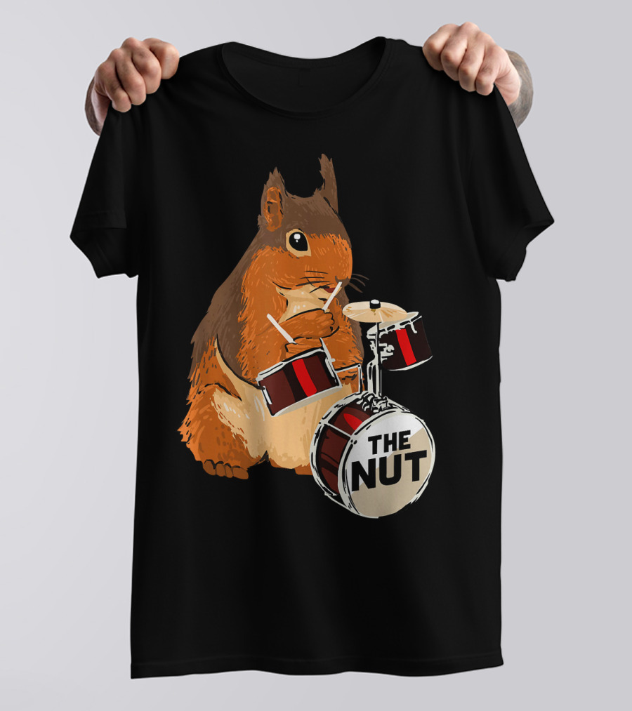 Squirrel Drummer The Nut Funny Musician T-Shirt