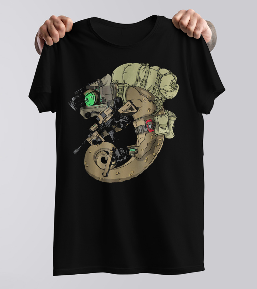 Helikon Tex Chameleon Soldier With Tactical Gear Polish Arm T-Shirt