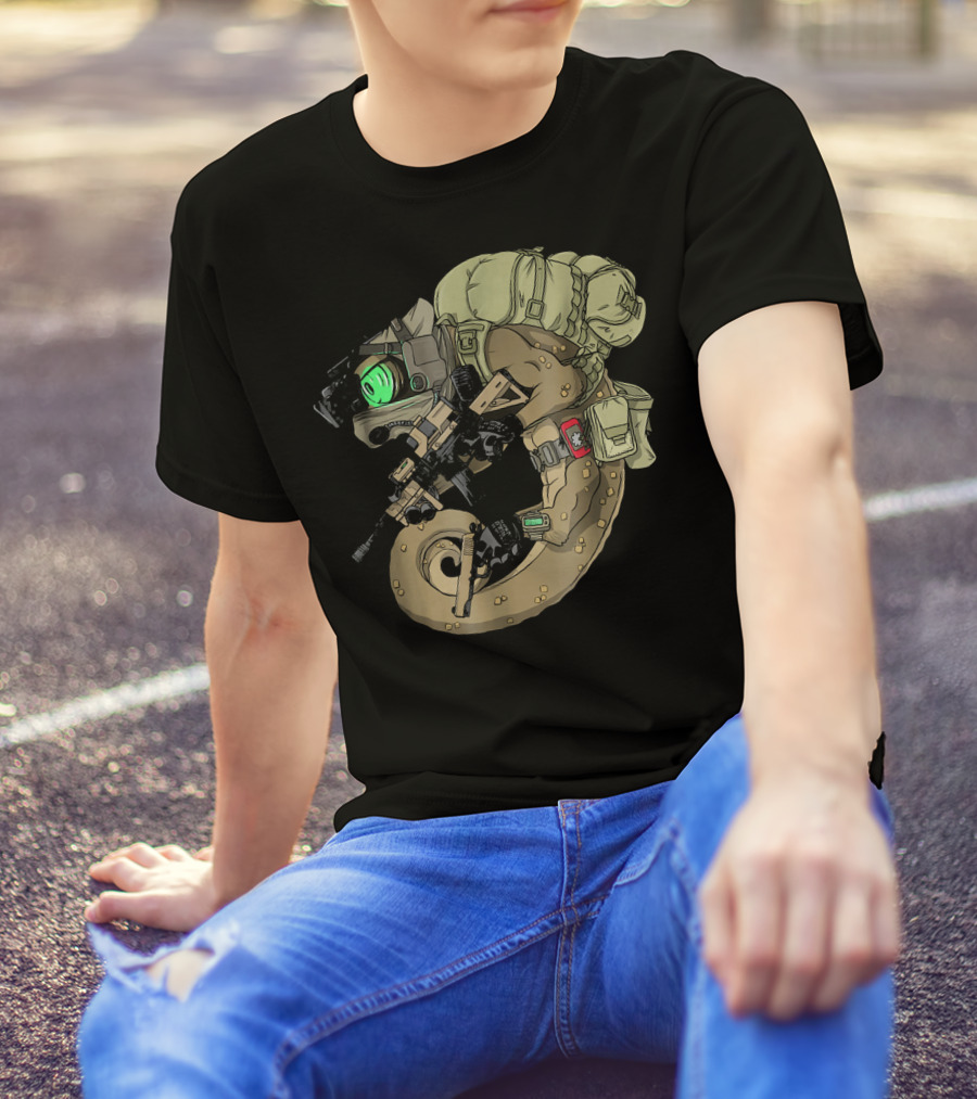 Helikon Tex Chameleon Soldier With Tactical Gear Polish Arm T-Shirt