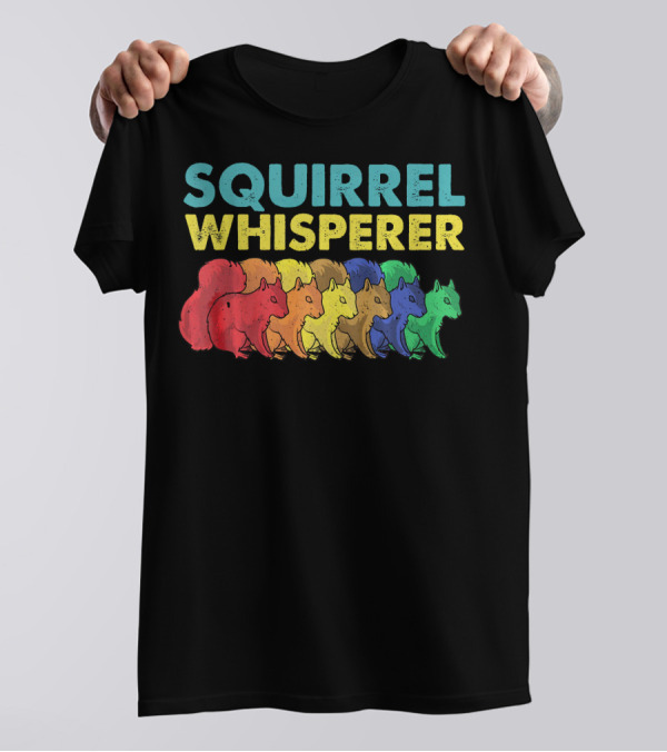 Funny Squirrel Whisperer Retro Vintage Squirrels T-Shirt