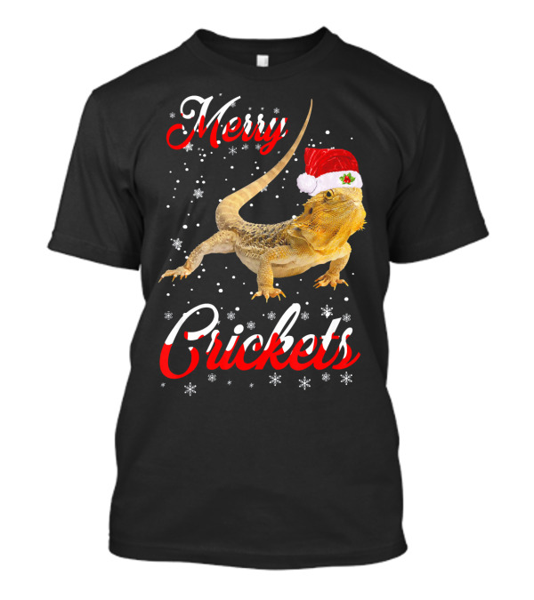 Merry Crickets Bearded Dragon Christmas Me T-Shirt
