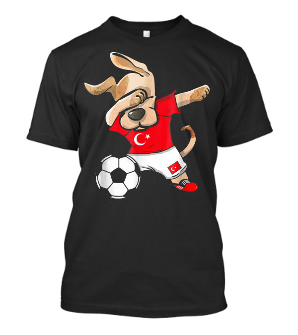 Dog Dabbing Turkey Soccer Jersey T-Shirt
