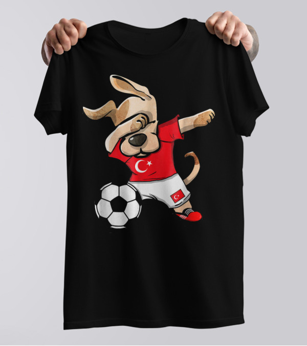 Dog Dabbing Turkey Soccer Jersey T-Shirt