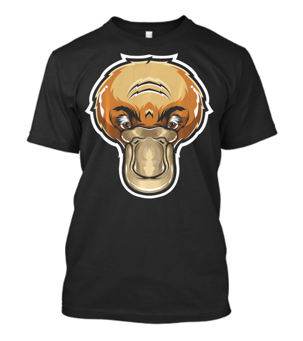 Duck Billed Platypus Wildlife Australia Iconic Face T-Shirt
