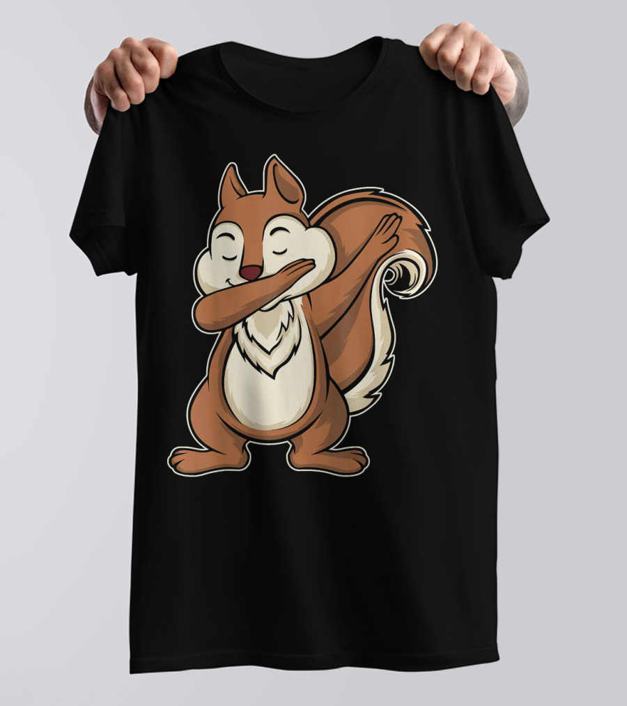 Funny Squirrel Dab Dabbing Pose T-Shirt