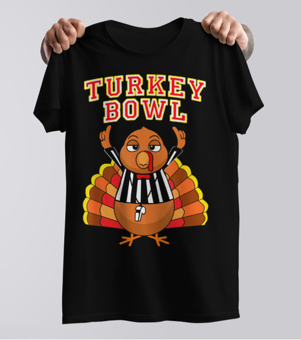 Turkey Bowl Annual Family Football Thanksgiving T-Shirt