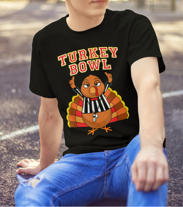 Turkey Bowl Annual Family Football Thanksgiving T-Shirt