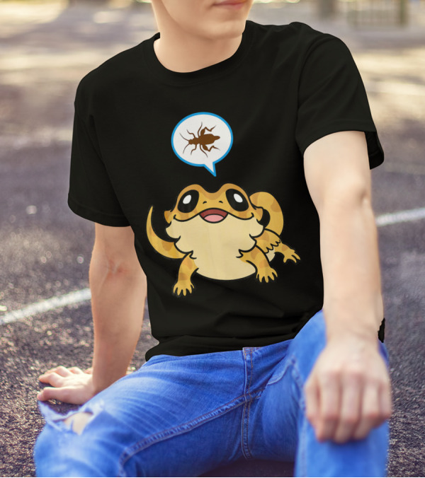 Funny Bearded Dragon Crickets Dream T-Shirt
