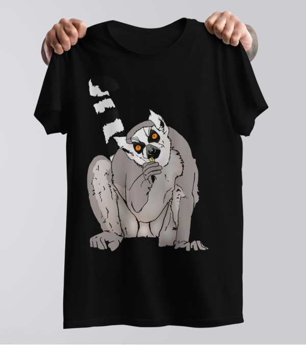 Funny Looking Lemur Idea For Lemurs With Orange Eyes Sitting T-Shirt