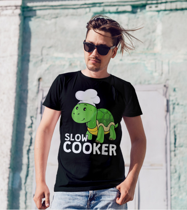 Slow Cooker Funny Turtle Chef Cook T-Shirt