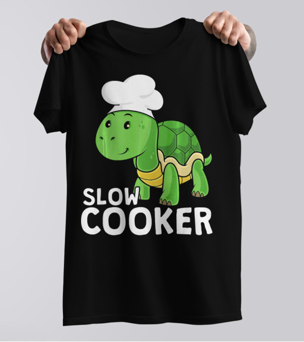 Slow Cooker Funny Turtle Chef Cook T-Shirt