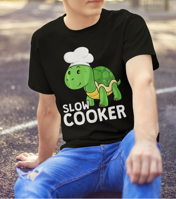 Slow Cooker Funny Turtle Chef Cook T-Shirt