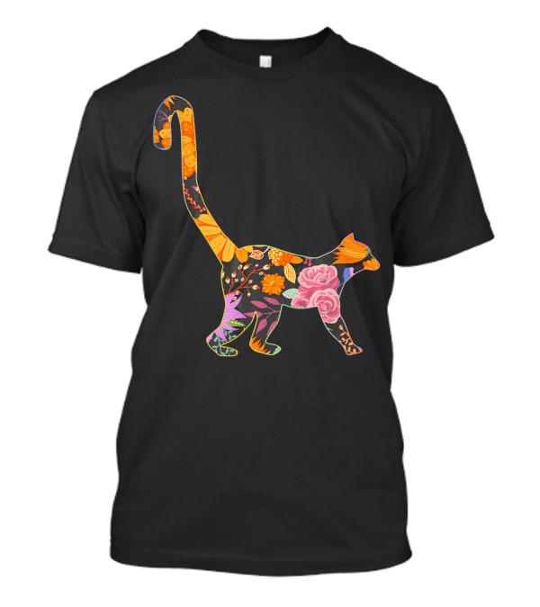 Vintage Retro Floral Flower Lemur Lover T-Shirt
