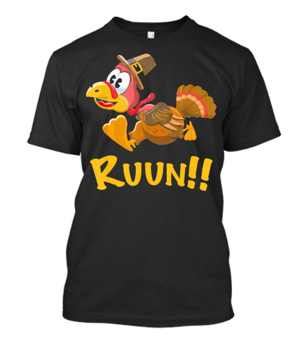 Running Thanksgiving Turkey Ruun Family Fun T-Shirt