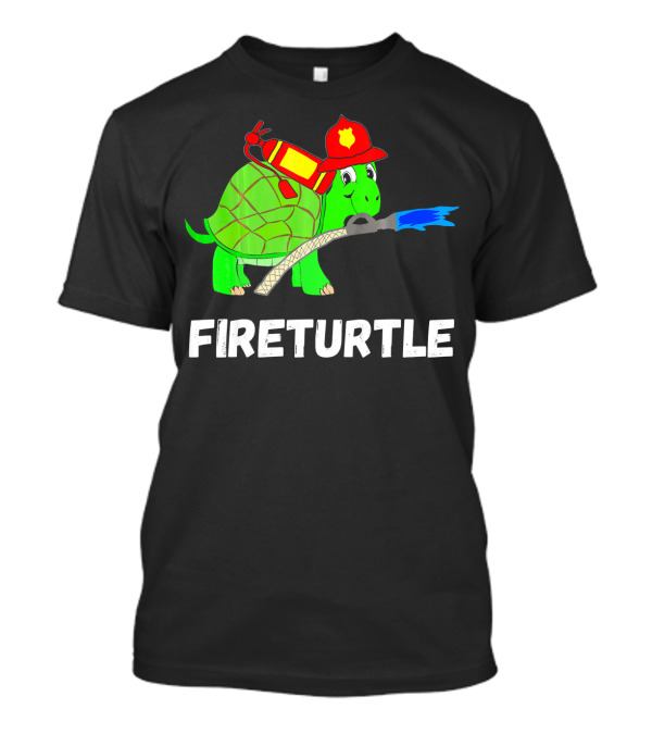 FIRETURTLE Fire Fighter Sea Turtle Tortoise Firefighter T-Shirt