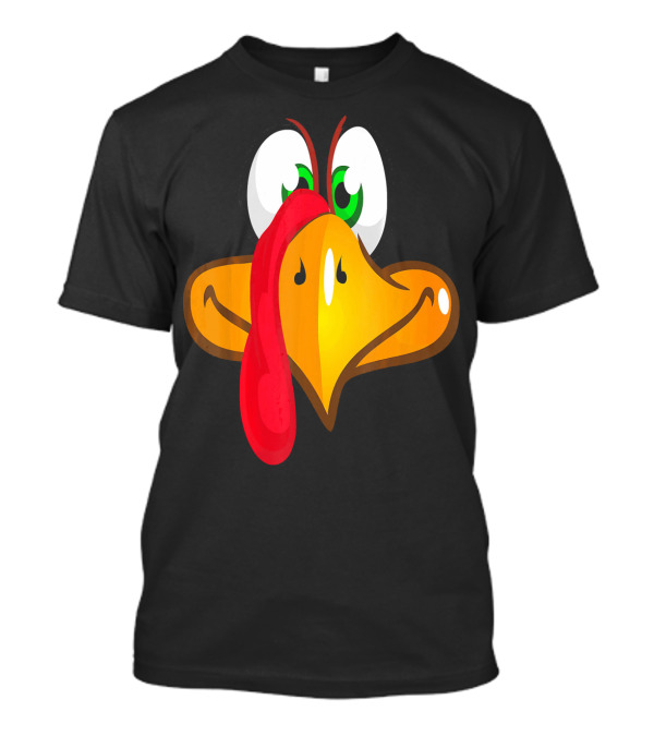 Funny Turkey Face With Goofy Expression T-Shirt