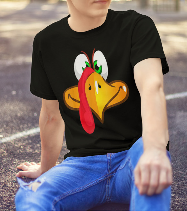 Funny Turkey Face With Goofy Expression T-Shirt